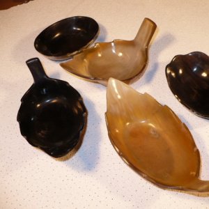 Coupelles en corne de zébu