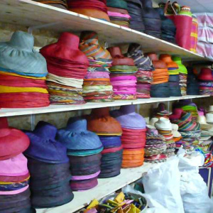 Excideuil Warehouse - A few wide-brimmed hats in stock